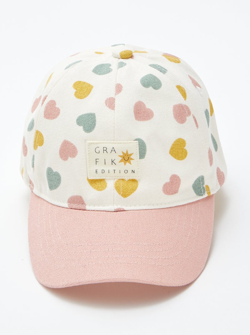 Cappellino in tela con motivo ROSA - Kiabi