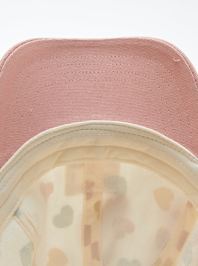 Cappellino in tela con motivo ROSA - Kiabi