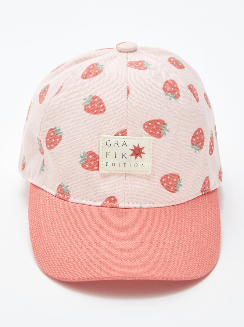 Cappellino in tela con motivo ROSA - Kiabi