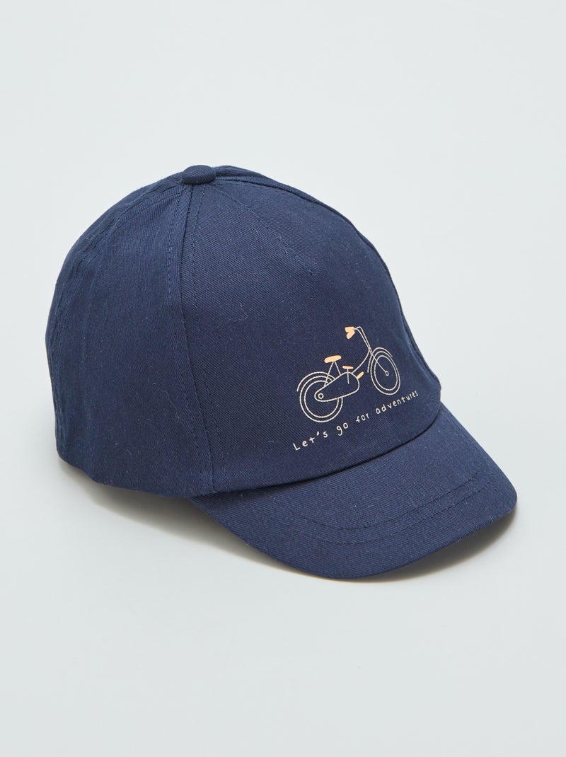 Cappellino in tela stampata BLU - Kiabi