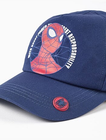 Cappellino in twill di cotone con stampa spider-man