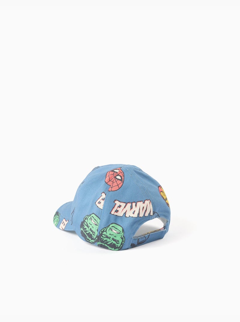 Cappellino in twill di cotone con stampe marvel Blu Blu - Kiabi