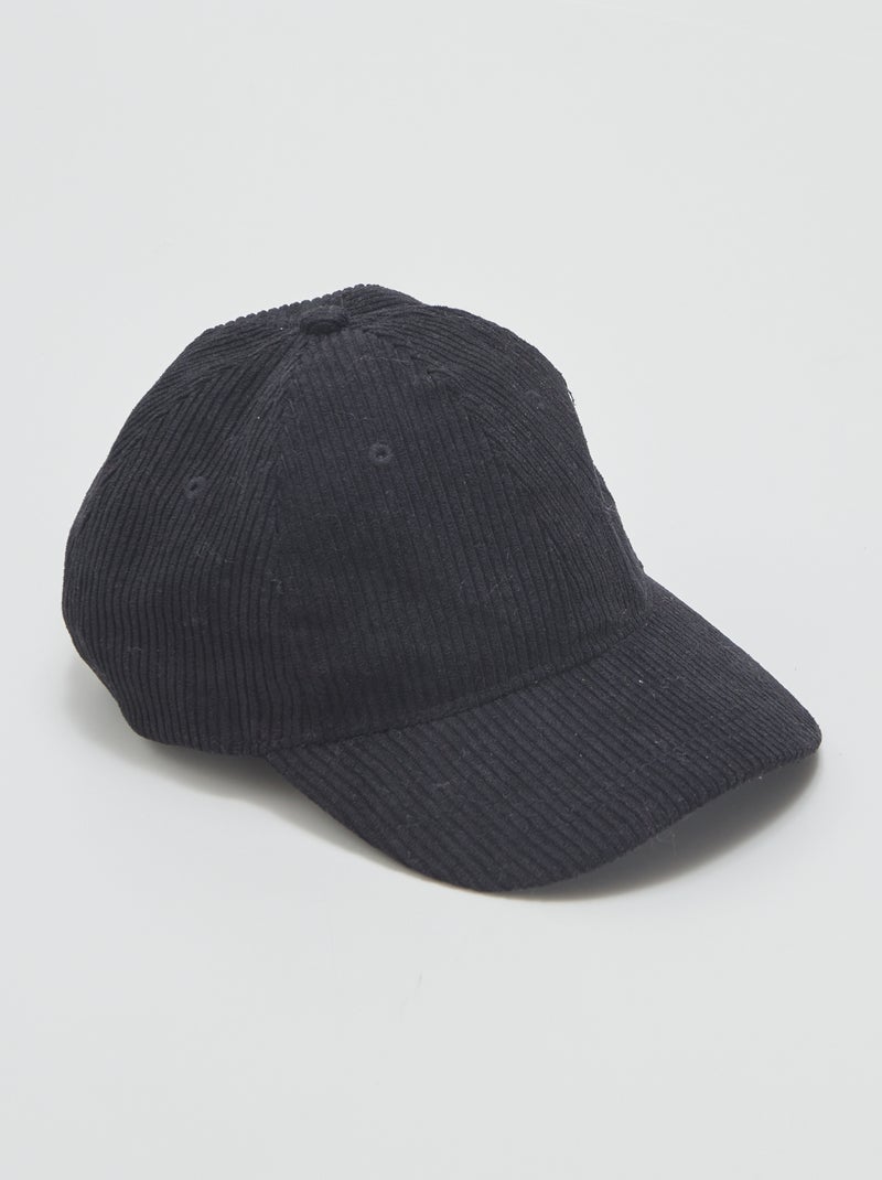 Cappellino in velluto regolabile NERO - Kiabi