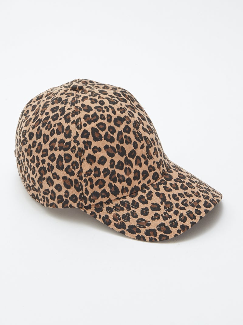 Cappellino leopardato MARRONE - Kiabi