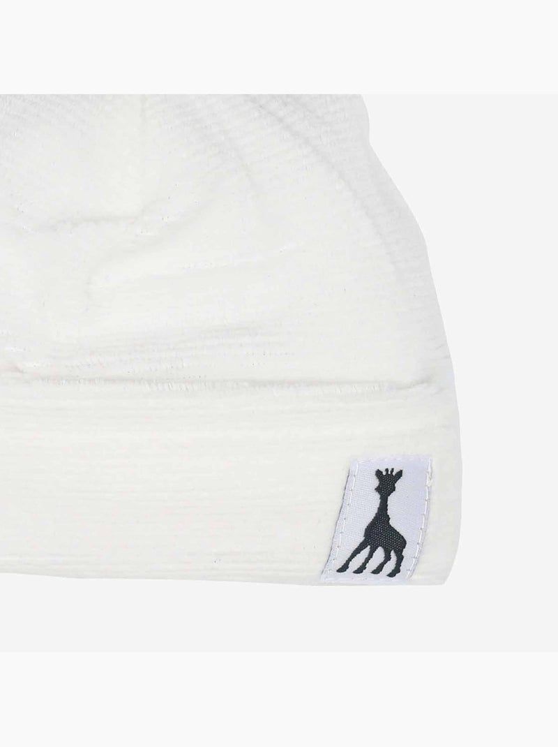 Cappellino nascita in cotone biologico Bianco - Kiabi