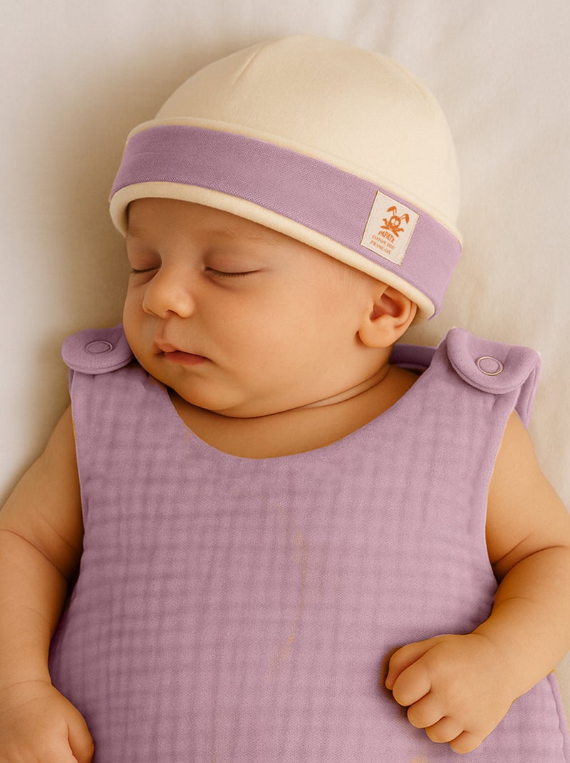 Cappellino nascita in cotone biologico Rosa - Kiabi
