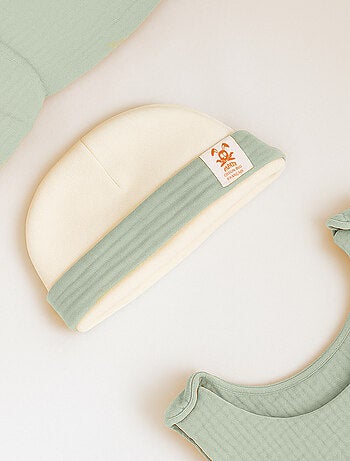 Cappellino nascita in cotone biologico