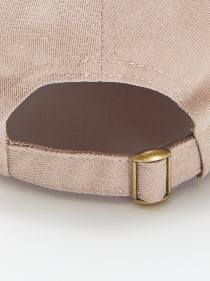 Cappellino ricamato 'Creative Club' Beige - Kiabi