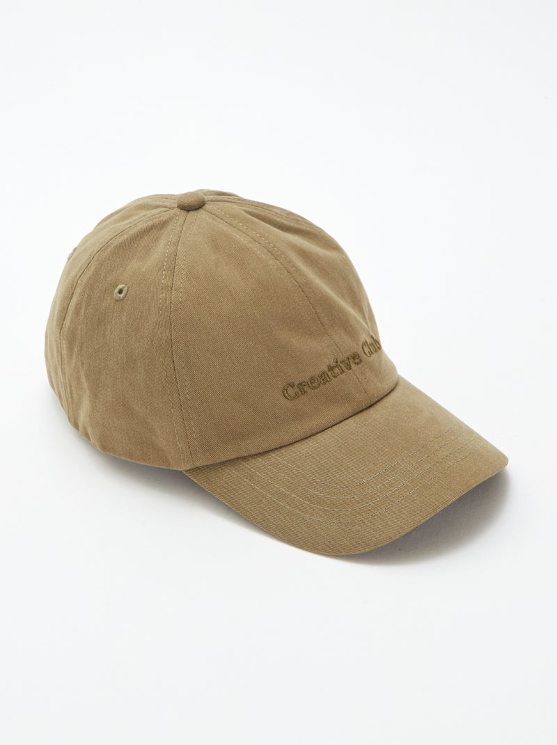 Cappellino ricamato 'Creative Club' Verde - Kiabi