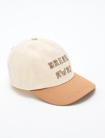 Cappellino ricamato in tessuto