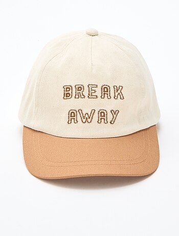 Cappellino ricamato in tessuto