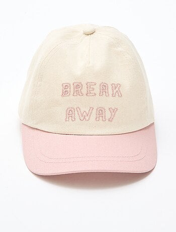 Cappellino ricamato in tessuto