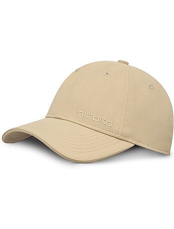 Cappellino sportivo a 6 pannelli fitness uomo e donna coach sand brown