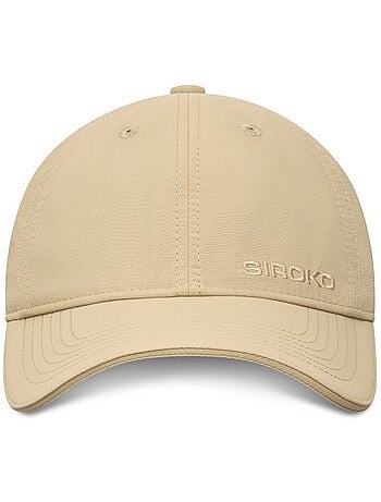 Cappellino sportivo a 6 pannelli fitness uomo e donna coach sand brown