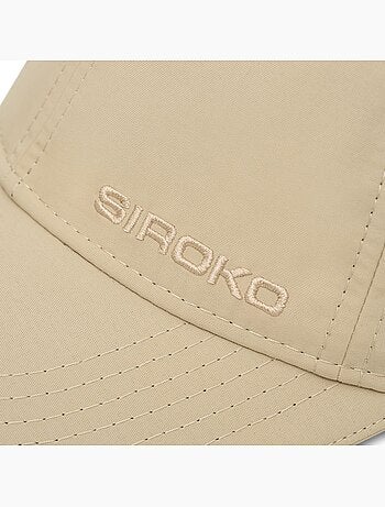 Cappellino sportivo a 6 pannelli fitness uomo e donna coach sand brown