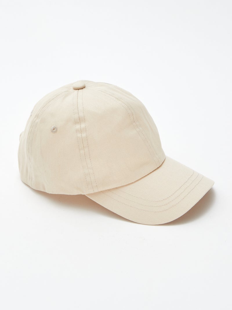 Cappellino stile baseball tinta unita Beige - Kiabi
