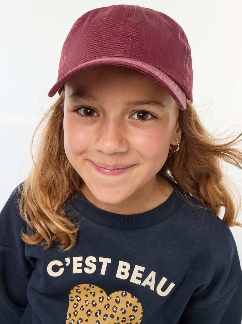 Cappellino stile baseball tinta unita rosso - Kiabi
