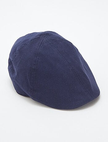 Cappellino stile newsboy effetto lino