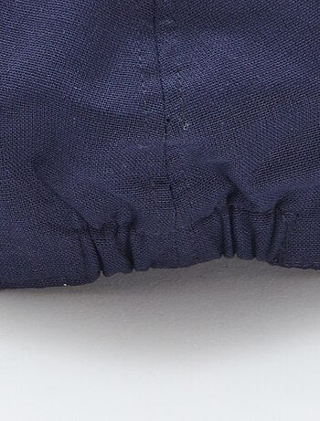 Cappellino stile newsboy effetto lino