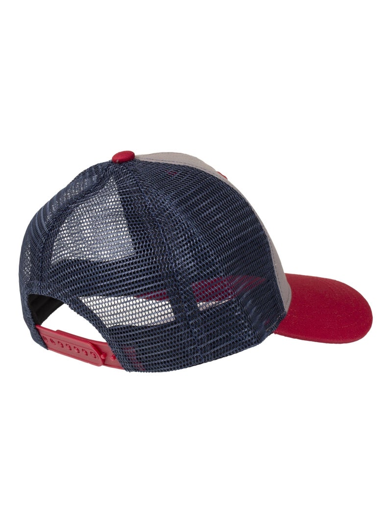 Cappellino tricolore con patch divertente bambino Isotoner Blu Rosso - Kiabi