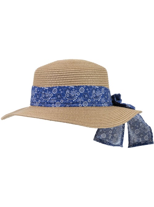 Cappello 100% carta paglia leggera, interno regolabile da 52 a 58 cm donna Isotoner - Kiabi