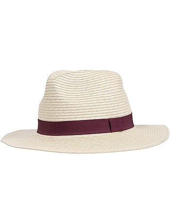 Cappello 100% carta paglia leggera, interno regolabile da 52 a 58 cm donna Isotoner