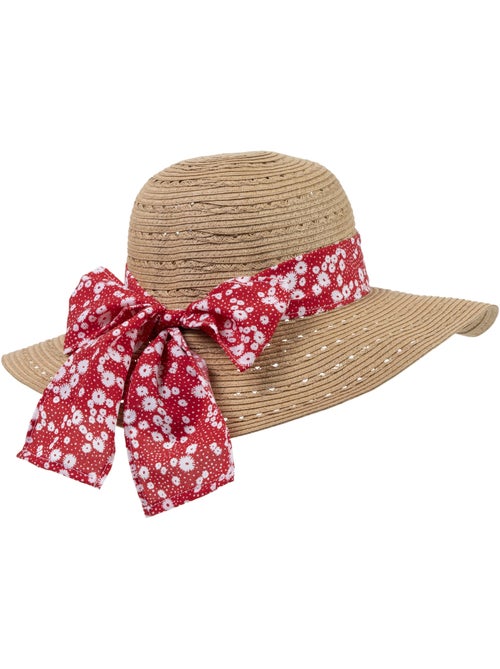 Cappello 100% carta paglia leggera, interno regolabile da 52 a 58 cm donna - Kiabi