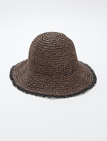 Cappello a cloche di paglia