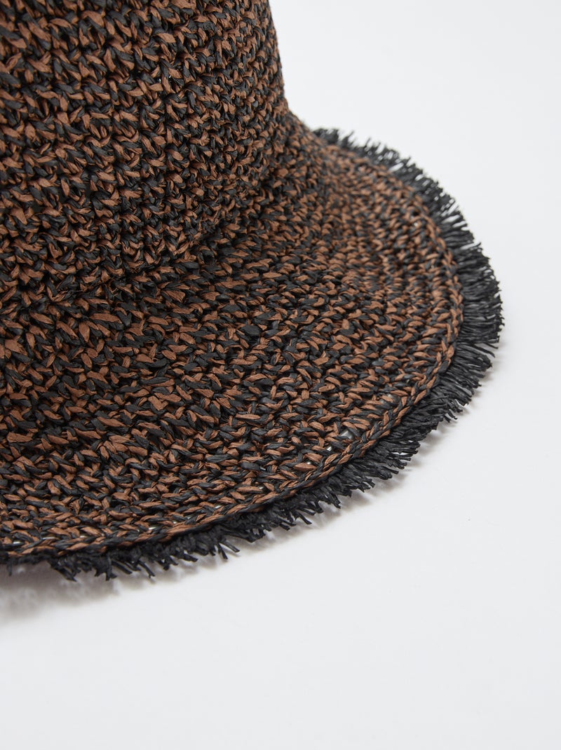 Cappello a cloche di paglia Marrone - Kiabi