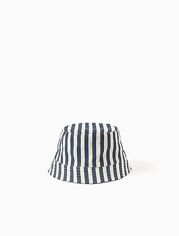 Cappello a righe con lino