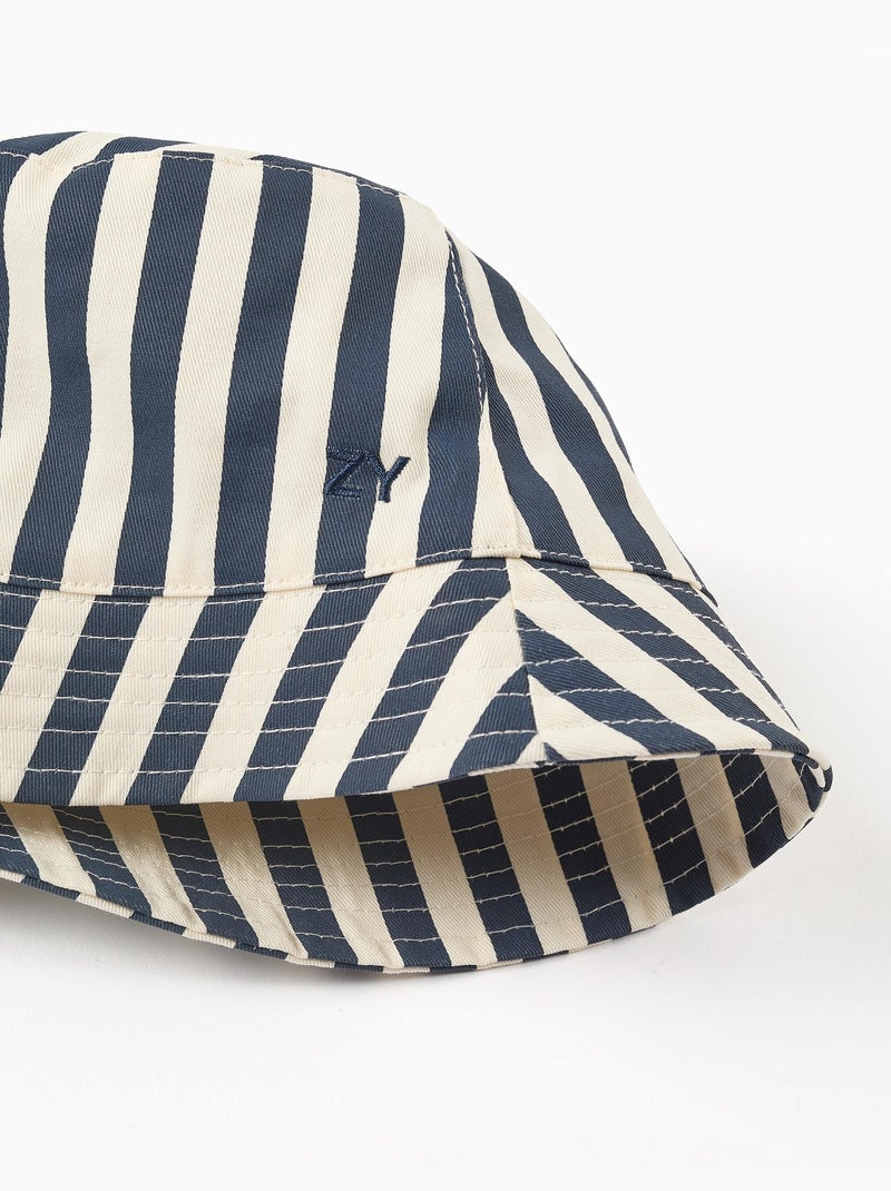 Cappello a righe con lino Blu Blu - Kiabi