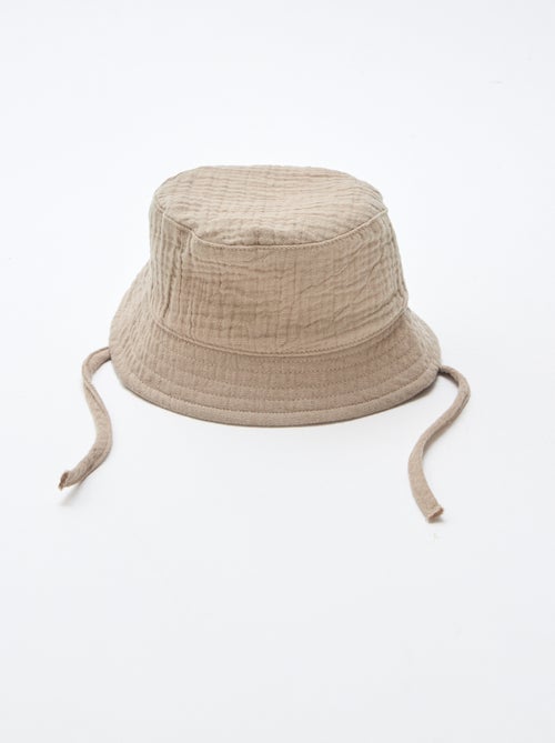 Cappello a secchiello in garza di cotone - Kiabi