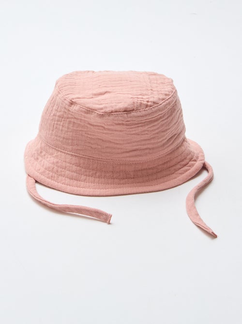 Cappello a secchiello in garza di cotone - Kiabi