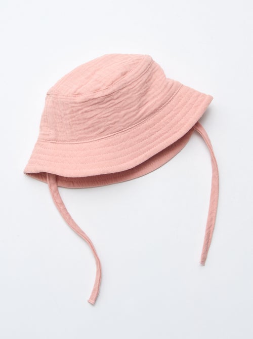 Cappello a secchiello in garza di cotone - Kiabi