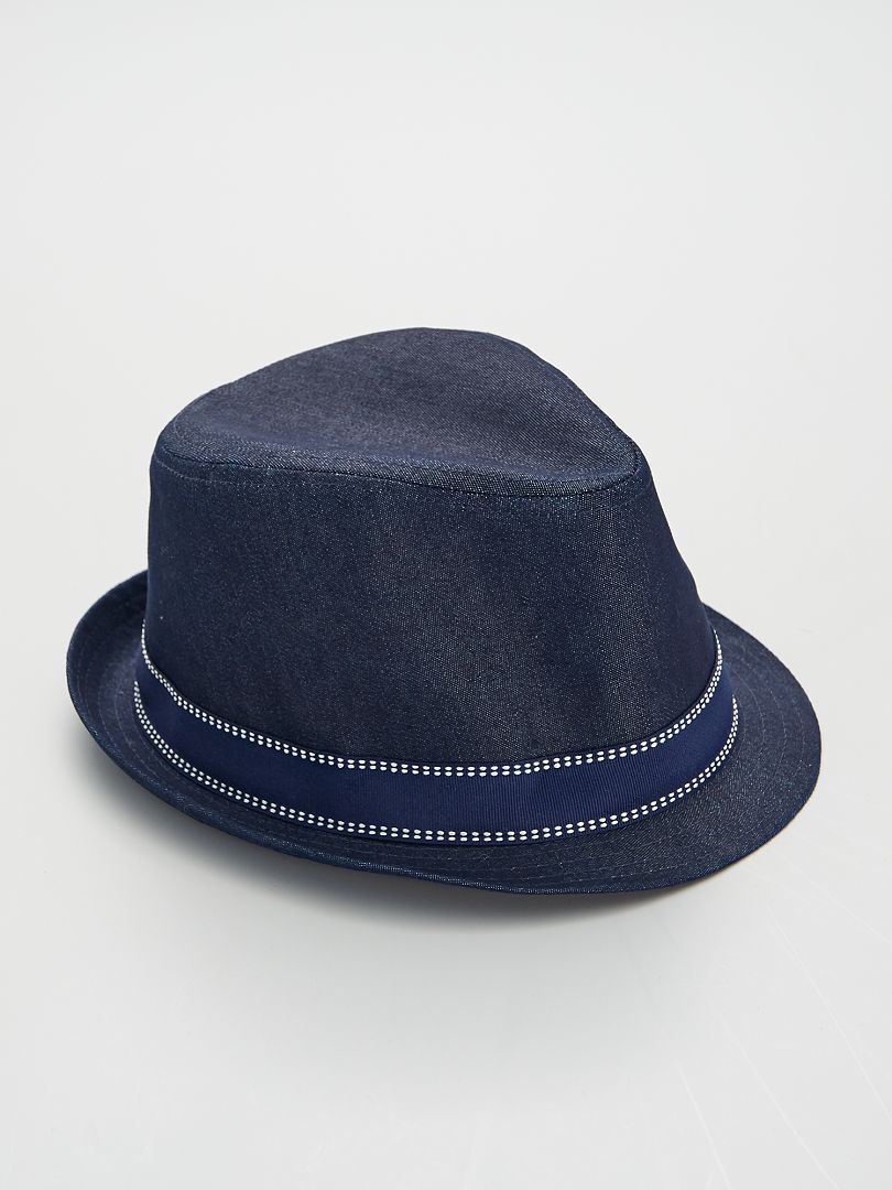Cappello a tesa larga blu - Kiabi