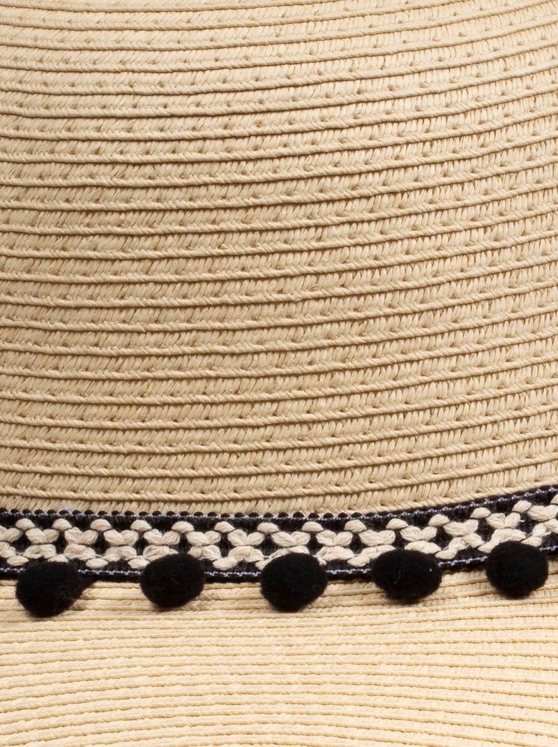 Cappello Archetto regolabile a righe donna Isotoner Nero Nero - Kiabi