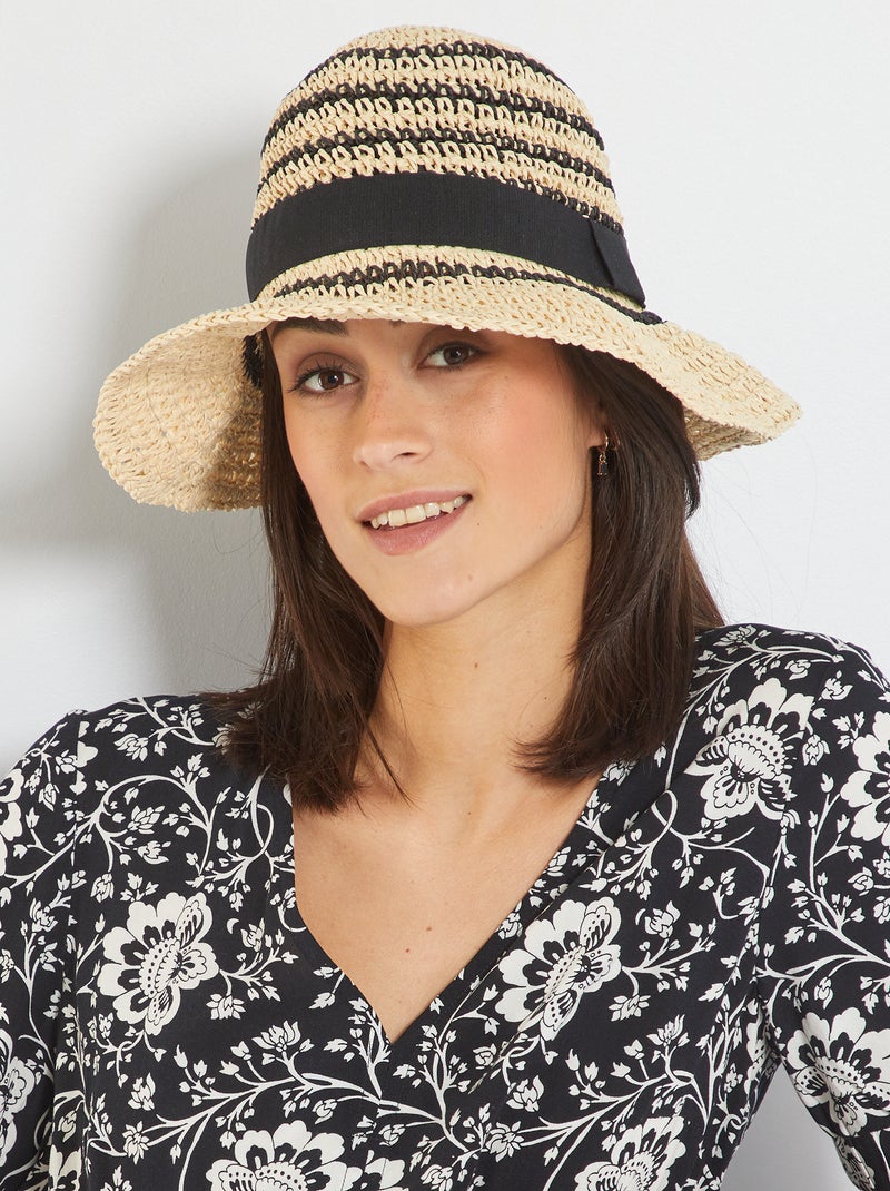 Cappello cloche  a righe a righe - Kiabi