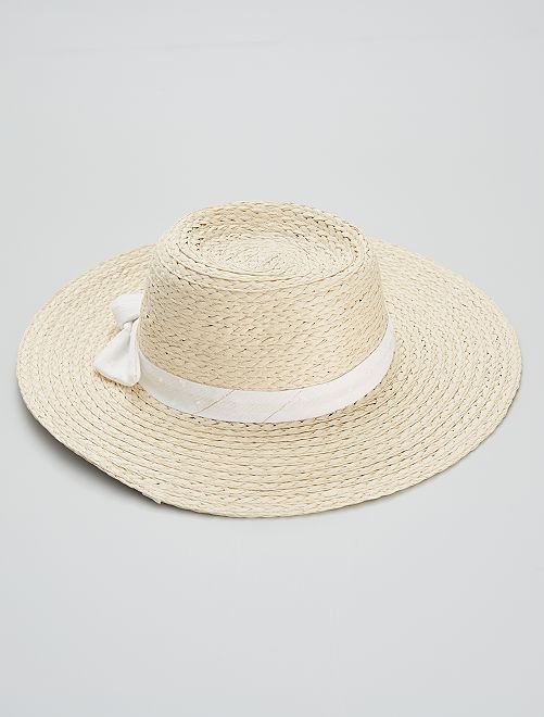 Cappello con fiocco fantasia - bianco - Kiabi - 7.00€