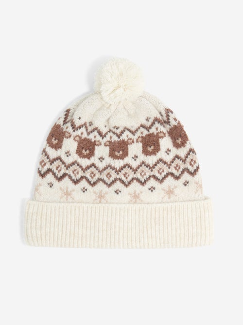 Cappello con pompon stampato - Kiabi