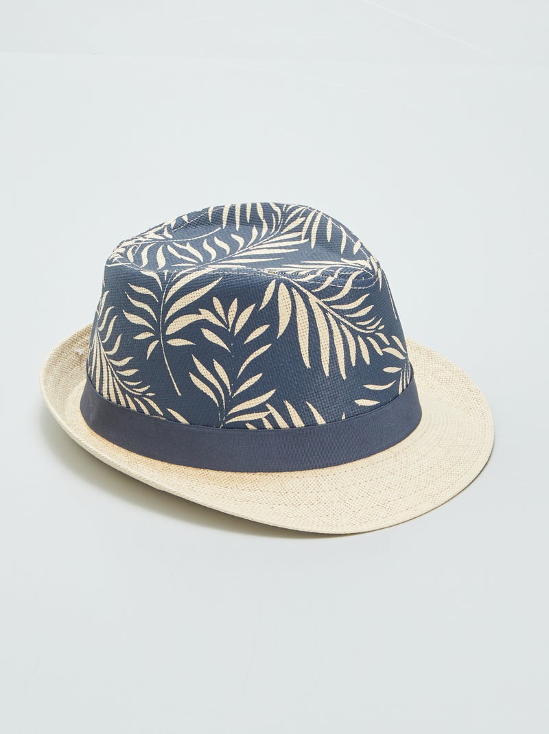 Cappello di paglia con stampa BEIGE - Kiabi