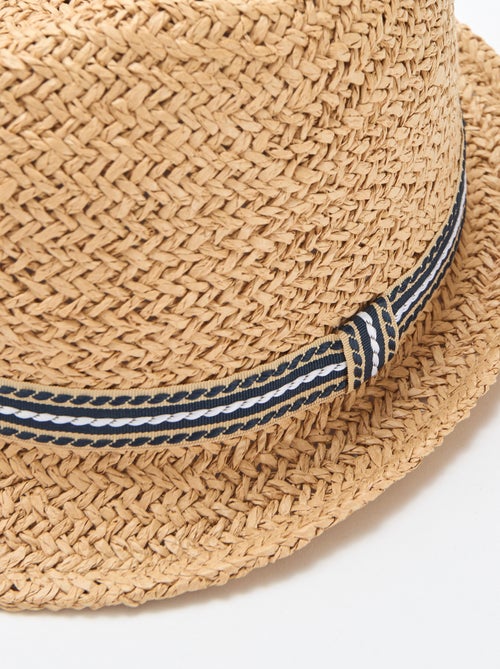 Cappello di paglia modello Borsalino - Kiabi