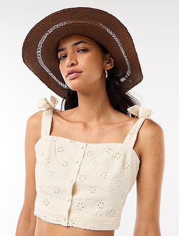 Cappello di paglia modello Borsalino