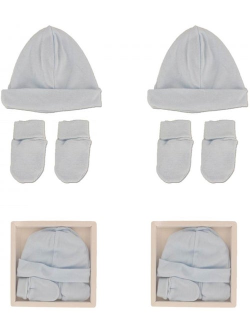 Cappello e Muffole Neonato Confezione da 2 - Kiabi Cappello e Muffole Neonato Confezione da 2 - Kiabi