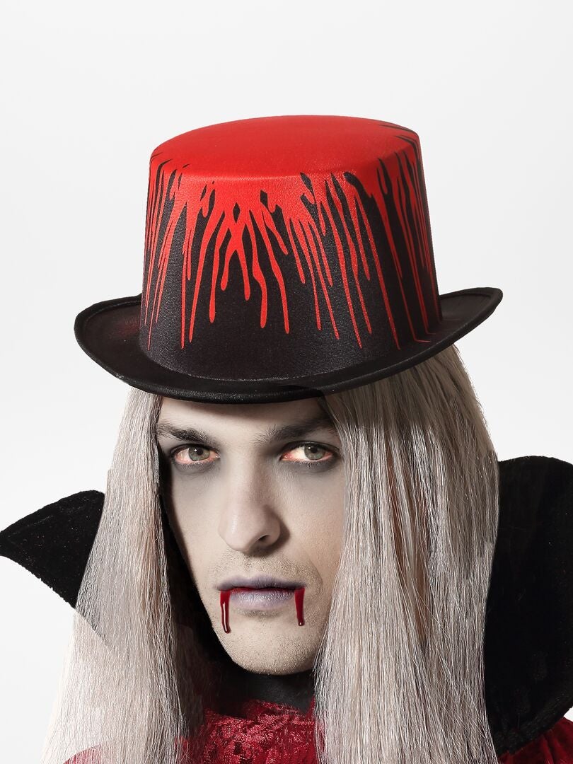 Cappello effetto insanguinato - Costume nero/rosso - Kiabi