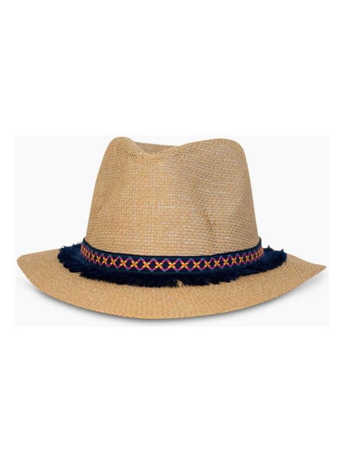 Cappello fedora effetto paglia Kebello - Kiabi