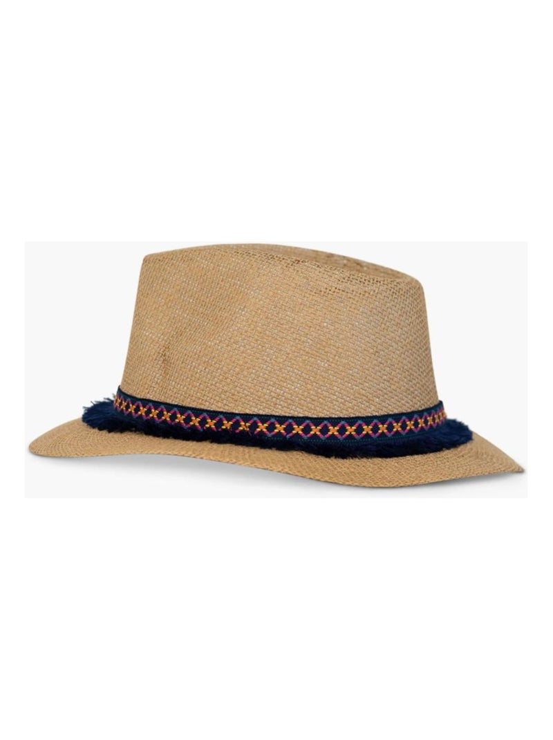 Cappello fedora effetto paglia Kebello Beige - Kiabi