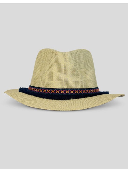 Cappello fedora effetto paglia Kebello - Kiabi