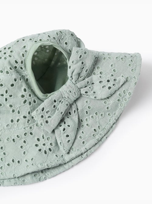 Cappello in cotone con broderie anglaise - Kiabi