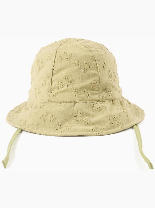 Cappello in cotone con ricamo inglese - Kiabi