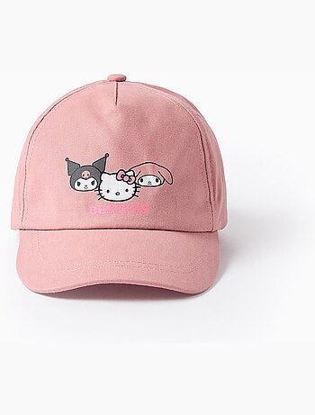 Cappello in cotone con stampa hello kitty